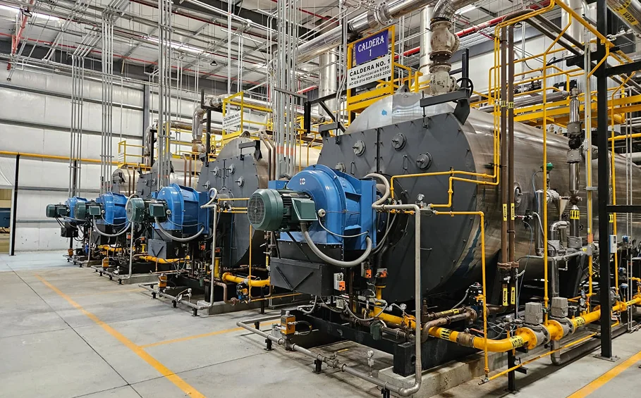 Instalación industrial de calderas